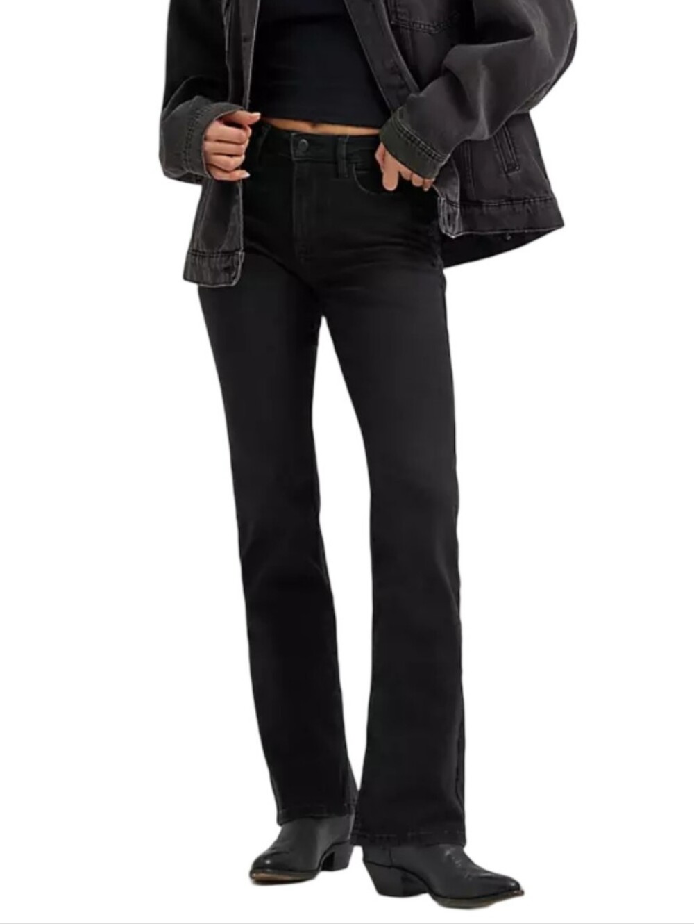 LOFT Black Modern Straight Stretch Comfy Jeans Plus Size 22 New
